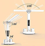 Настільна LED лампа з годинником, термометром та органайзером (від USB), фото 2