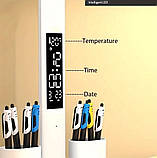 Настільна LED лампа з годинником, термометром та органайзером (від USB), фото 6