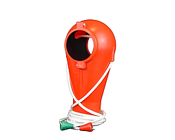 Опуск для відводу корма червоний, для труби Ø 90мм, вихідний діам. Ø 75мм, Art. 00-00000726