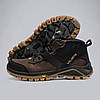 Підліткові зимові шкіряні черевики, кросівки коричневі з натуральної шкіри на хутрі на зиму для хлопчика підлітка, розмір 36-39, фото 4