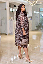 Шифонова сукня "Марі" великого розміру батал Розміри: 50-52, 54-56, 58-60, фото 3