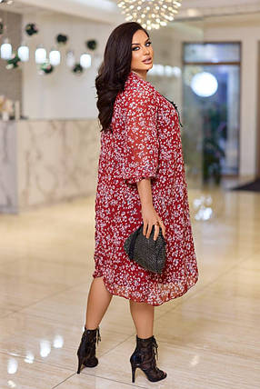 Шифонова сукня "Марі" великого розміру батал Розміри: 50-52, 54-56, 58-60, фото 2