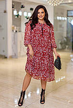 Шифонова сукня "Марі" великого розміру батал Розміри: 50-52, 54-56, 58-60, фото 3