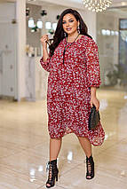 Шифонова сукня "Марі" великого розміру батал Розміри: 50-52, 54-56, 58-60, фото 4