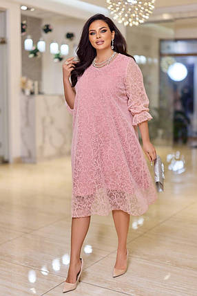 Святкова сукня "Сінді" великого розміру батал Розміри: 50-52, 54-56, 58-60, фото 3