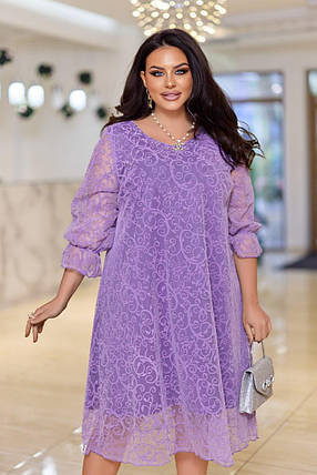 Святкова сукня "Сінді" великого розміру батал Розміри: 50-52, 54-56, 58-60, фото 1