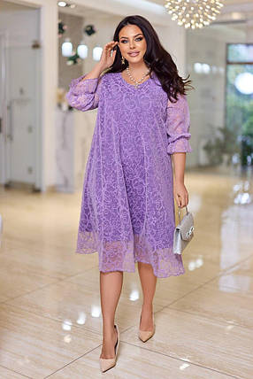 Святкова сукня "Сінді" великого розміру батал Розміри: 50-52, 54-56, 58-60, фото 3