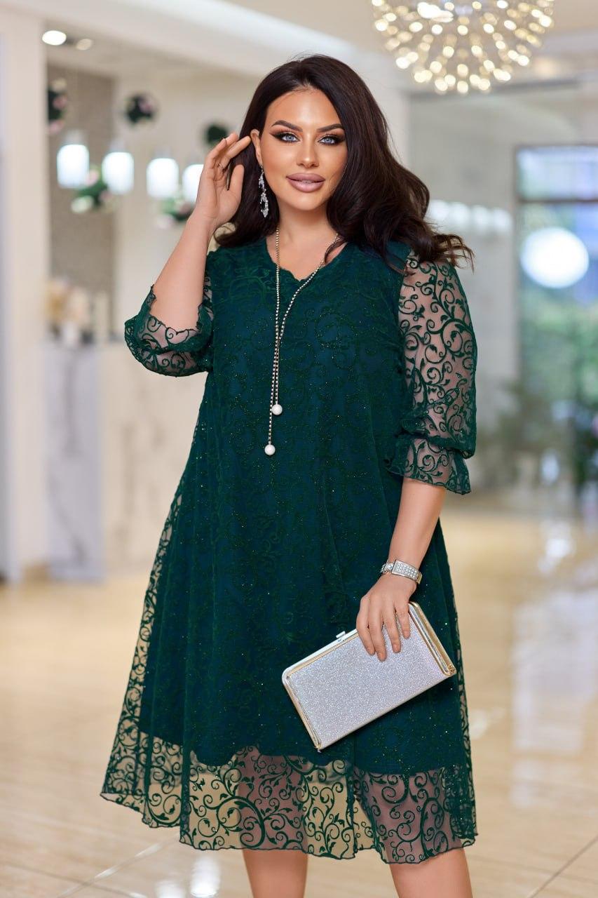 Святкова сукня "Сінді" великого розміру батал Розміри: 50-52, 54-56, 58-60