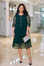 Святкова сукня "Сінді" великого розміру батал Розміри: 50-52, 54-56, 58-60, фото 4