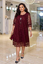 Святкова сукня "Сінді" великого розміру батал Розміри: 50-52, 54-56, 58-60, фото 3