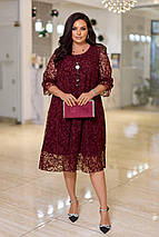 Святкова сукня "Сінді" великого розміру батал Розміри: 50-52, 54-56, 58-60, фото 4