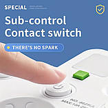 Мережевий подовжувач з USB і Type-C портами (5-в-1), нічник, фото 4