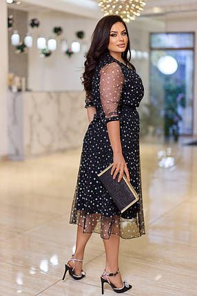 Святкова сукня "Віві" великого розміру батал Розміри: 50-52, 54-56, 58-60, фото 3