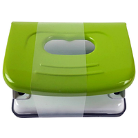 Дырокол на 16 листов DGG металлический корпус, зеленый DG-316 KNZ