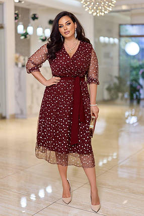 Святкова сукня "Віві" великого розміру батал Розміри: 50-52, 54-56, 58-60, фото 2