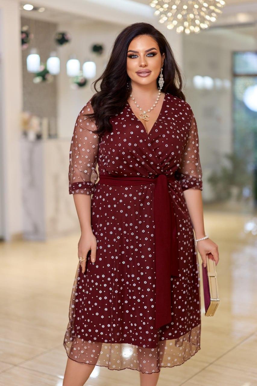 Святкова сукня "Віві" великого розміру батал Розміри: 50-52, 54-56, 58-60