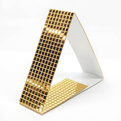 Акрилова мозаїка дзеркальна, Квадратики самоклеючі, 5х5 мм, золото, 1600 шт