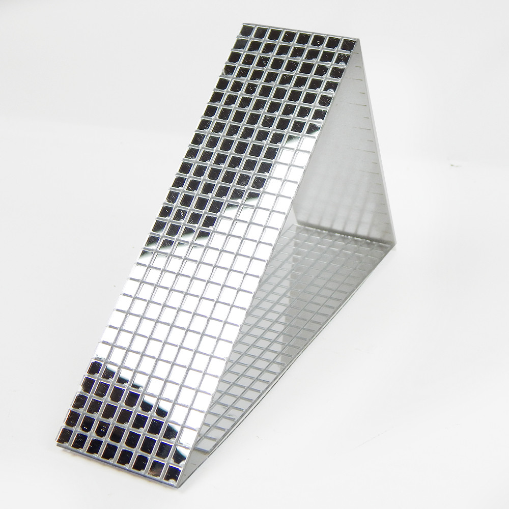 Акрилова мозаїка дзеркальна, Квадратики самоклеючі, 5х5 мм, срібло, 1600 шт