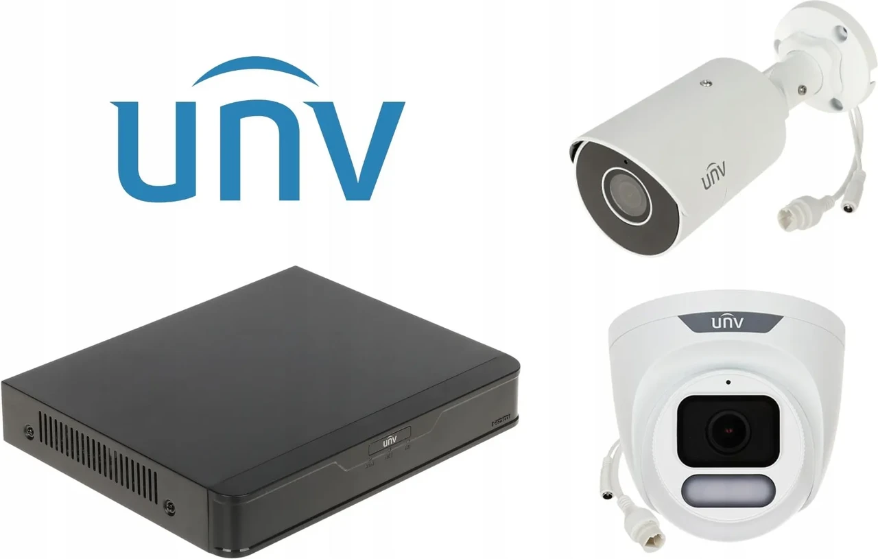 Камера відеоспостереження Uniview Набір для відеоспостереження 2 Камери Rejestrator, фото 1