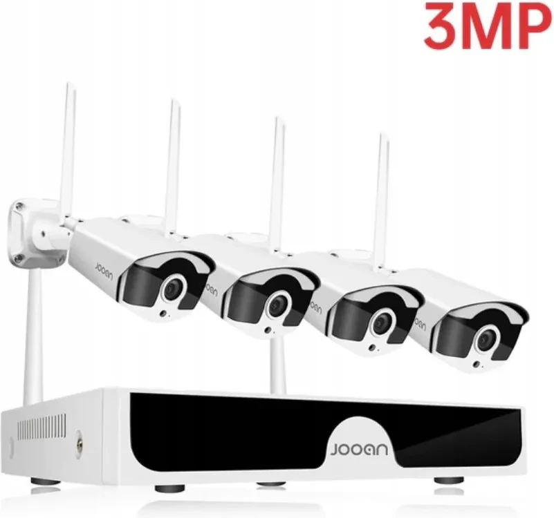 Камера відеоспостереження Zestaw Monitoringu 4 Камери Hd 3Mpx Cctv Wifi Ip, фото 1