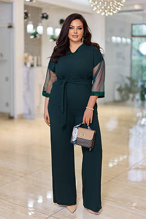 Ошатний брючний костюм батал у великому розмірі Розміри: 50-52, 54-56, 58-60, фото 3