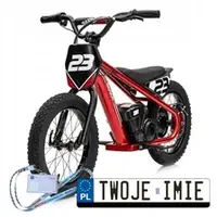 [BAIGOR-23] Motocykl Baigor Pro na Акумулятор 24V/250W wodoodporny z ekoskórą koła pompowane - czerwony | EkstraZabawki.pl
