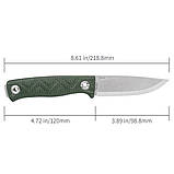 Ніж з чохлом SRM 702T-MP, темно-зелений Baumar - Всегда Вовремя, фото 10