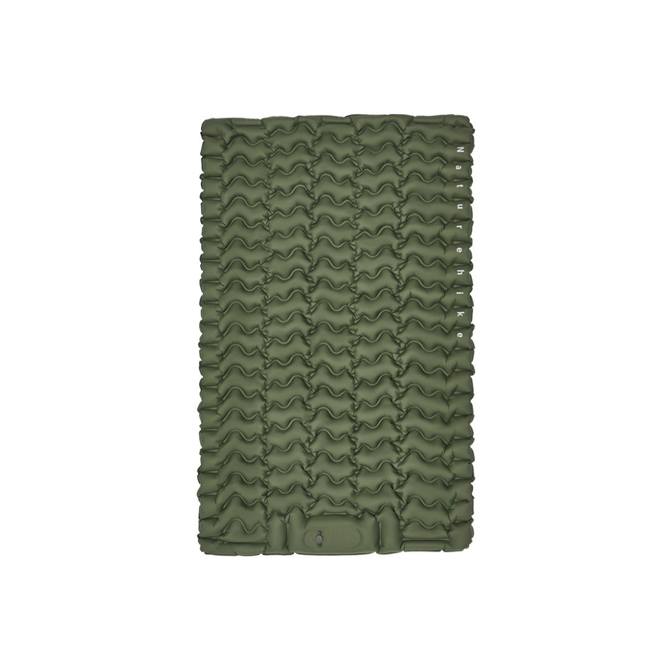 Матрац подвійний Naturehike CNK2550WS019, 65 мм, із вбудованою помпою, зелений Baumar - Всегда Вовремя, фото 1