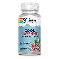 Solaray, холодный кайенский перец, 90 вегетарианских капсул (300 мг в 1 капсуле)
