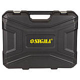 Набір насадок торцевих і біти, ключів, інструментів ¼" ⅜" ½" 128шт CrV SIGMA (6003791) Baumar - Завжди Вчасно, фото 4