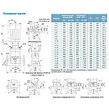 Насос відцентровий багатоступінчастий вертикальний 380В 4кВт H 175(145)м Q 133(67)л/мин нерж LEO 3.0 innovation LVR (S) 4-18, фото 5