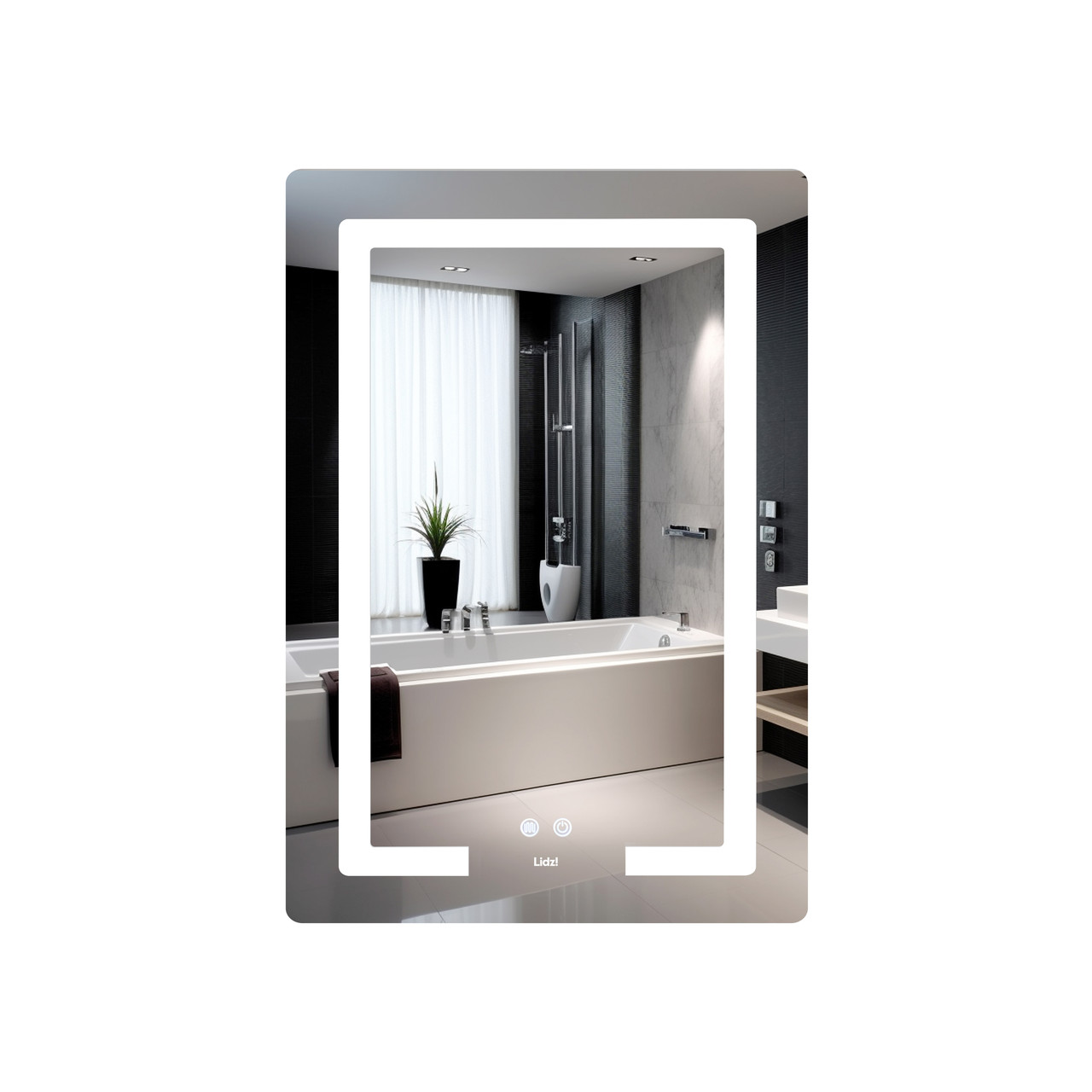 Дзеркало Lidz Kubis (KU2) 600х800 з LED-підсвічуванням Touch, з антизапотіванням, з димером, рег. яскравості LD78LF937608048449, фото 1