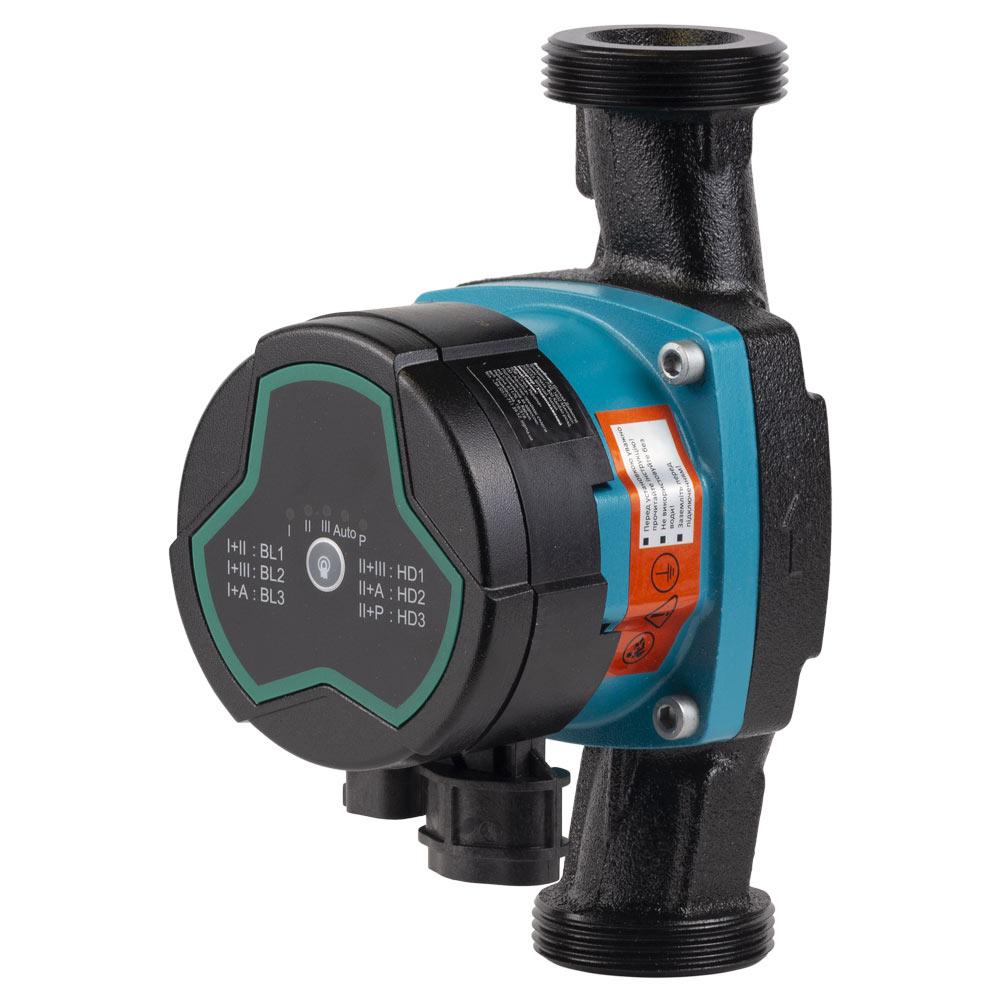 Насос циркуляційний енергозберігаючий 5-39Вт Hmax 6м Qmax 53л/хв ØØ1½" 180мм + гайки Ø1" AQUATICA GPA25-6/180 III (774053) Baumar, фото 1