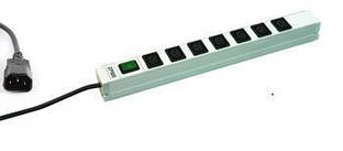 ZPAS Пристрій розподілу електроживлення 19", 1U, блок 7хС13, з індикатором, вилка С14 Baumar - Порадуй Себе