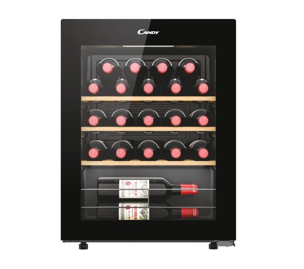 Candy Холодильник для вина, 63x45.6х47.5, холод.відд.-73л, зон - 1, бут-23, ST, дисплей, чорний Baumar - Завжди Вчасно, фото 1