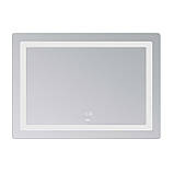 Дзеркало Lidz Kubis (KU2) 1000х800 з LED-підсвічуванням Touch, з антизапотіванням, з димером, рег. яскравості LD78LF6141008048450, фото 3