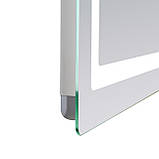 Дзеркало Lidz Kubis (KU2) 1000х800 з LED-підсвічуванням Touch, з антизапотіванням, з димером, рег. яскравості LD78LF6141008048450, фото 6