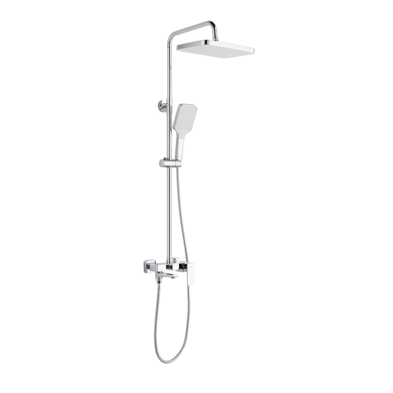 Душова система латунна універсальна Lidz Orion 1030 на три споживача (з виливом) (k35) LDORI1030CRM48092 Chrome Baumar - Завжди, фото 1