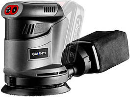 Шліфмашина ексцентрикова акумуляторна GRAPHITE Energy + 125мм 18В 9000об·хв 1.1кг без АКБ та ЗП Baumar - Порадуй Себе