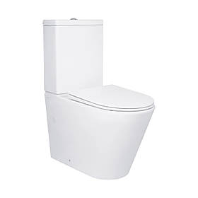 Унітаз підлоговий Qtap Swan Eco Ultra Quiet з сидінням Soft-close 640x360x835 мм QTSWA27W48748 White Baumar - Завжди Вчасно
