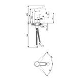 Змішувач латунний для біде Lidz Astra 001AF (k35) LDAST001AFCRM48089 Chrome Baumar - Завжди Вчасно, фото 2