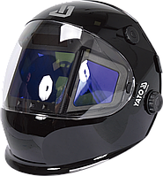 Маска електрозварювальника YATO TRUE COLOR з автозатемнюв фільтром 117х 156х 9,4мм, вічко- 108х82 мм Baumar - Порадуй Себе