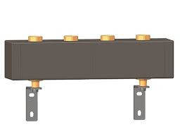 Колектор із листової сталі Herz на 2 відведення DN25