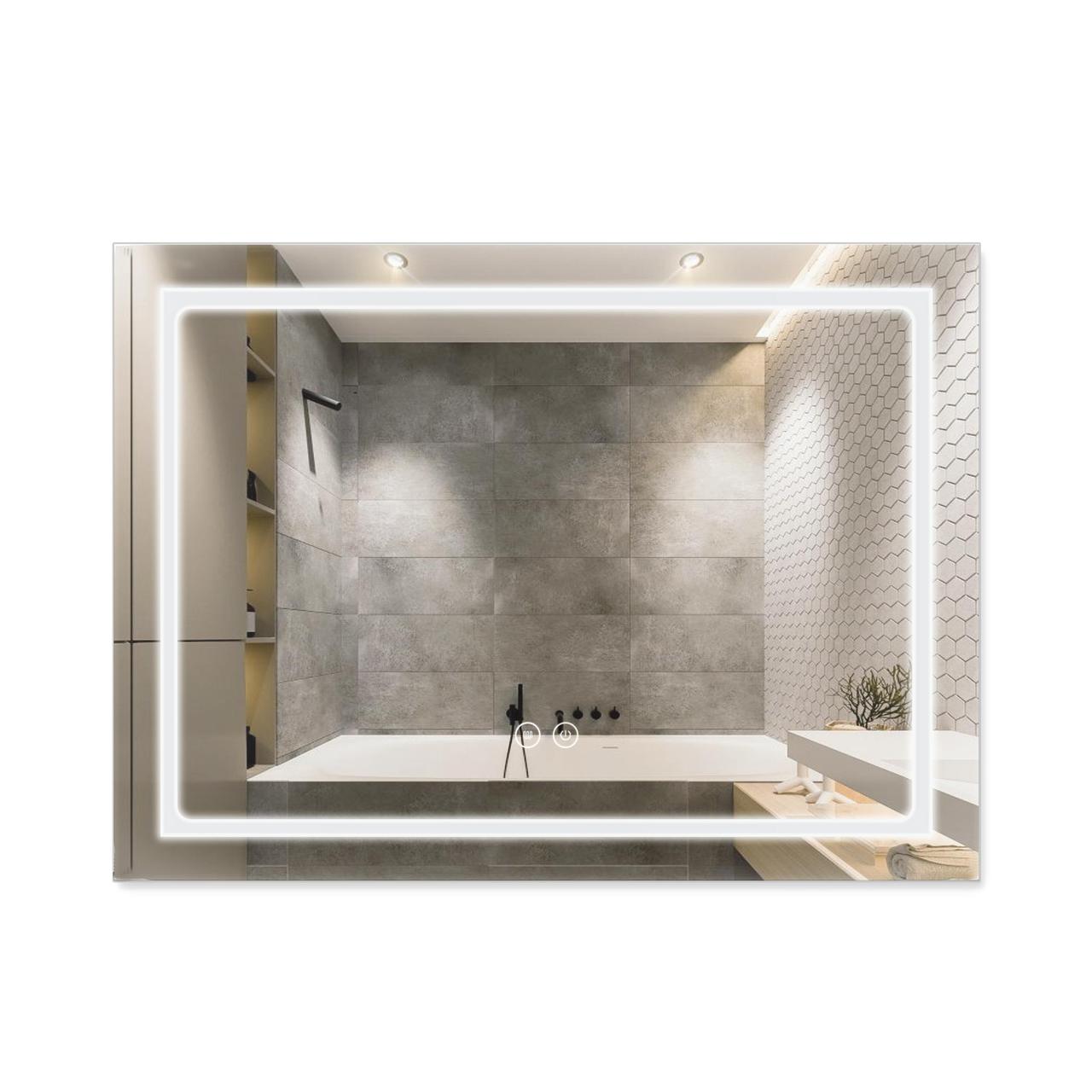 Дзеркало Qtap Mideya (DC-F904) 800х600 з LED-підсвічуванням Touch, з димером QT2078F904W Baumar - Завжди Вчасно, фото 1