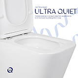 Унітаз підлоговий Qtap Tern Ultra Quiet безобідковий з сидінням Soft-Close QT17226003AW White Baumar - Завжди Вчасно, фото 5