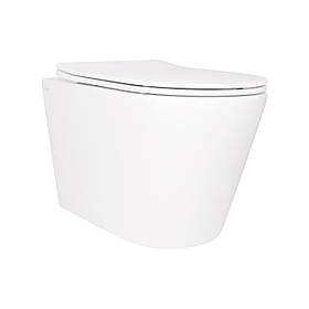 Унітаз підвісний Qtap Scorpio безободковий Ultra Quiet з сидінням Soft-close QT14332380ASW Baumar - Завжди Вчасно