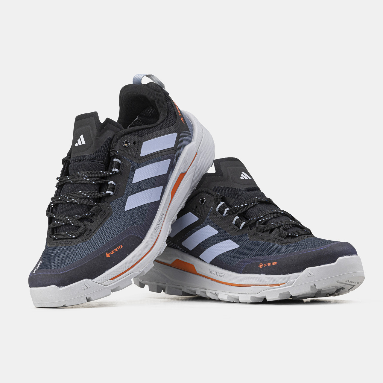 Кросівки зимові чоловічі сині Adidas Terrex Skychaser Tech GORE-TEX Blue Black Grey Orange (23037), фото 1
