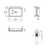 Комплект Qtap Scorpio: Раковина накладна 550x390x120 мм, White, прямокутна + Донний клапан Pop-up PU02 Baumar - Завжди Вчасно, фото 2