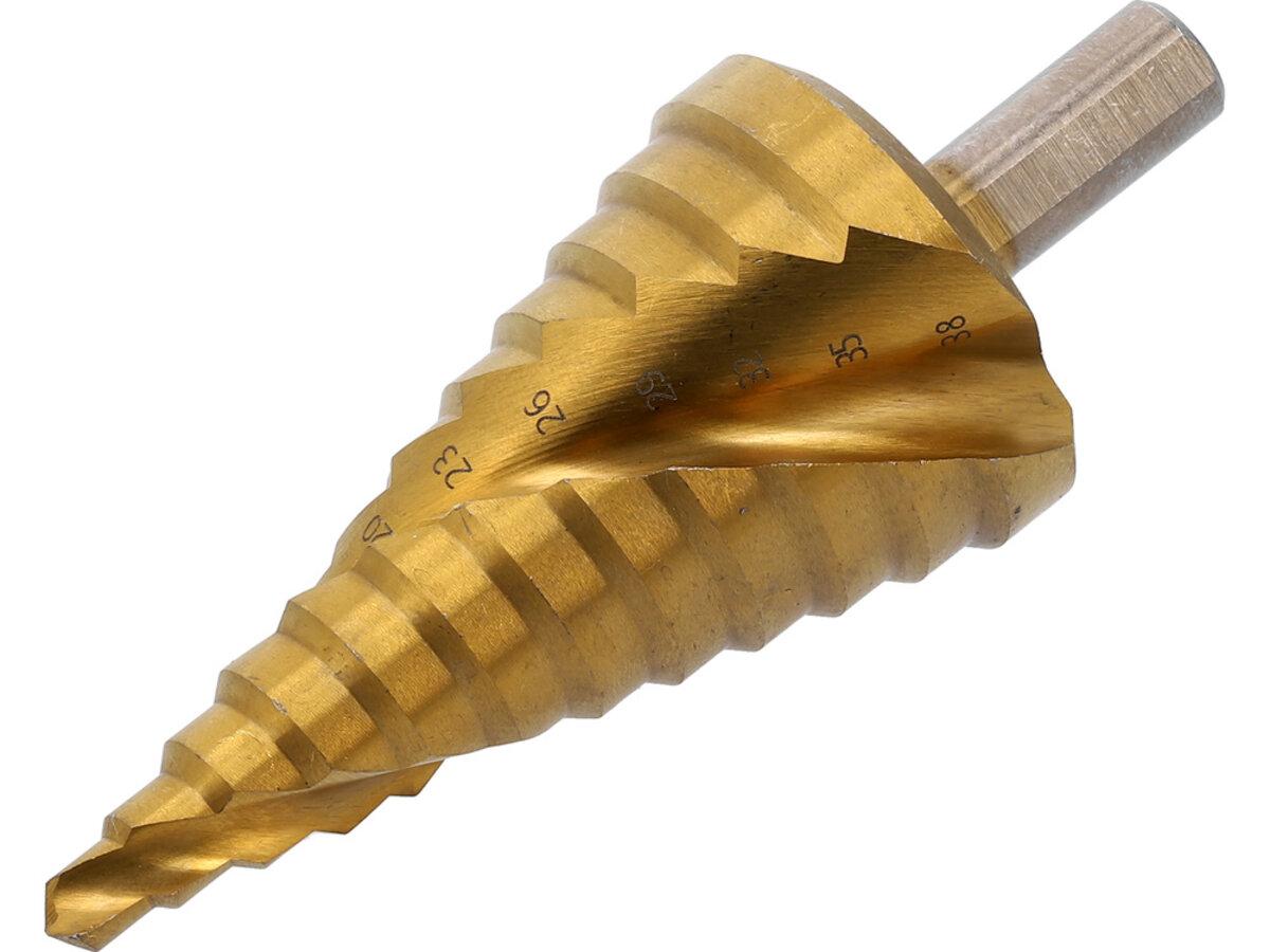 Свердло конічне ступінчасте по металу YATO: 12 ступен.Ø= 6-38 мм, L= 100/75 мм, для макс. товщ.- 4мм Baumar - Всегда Вовремя, фото 1