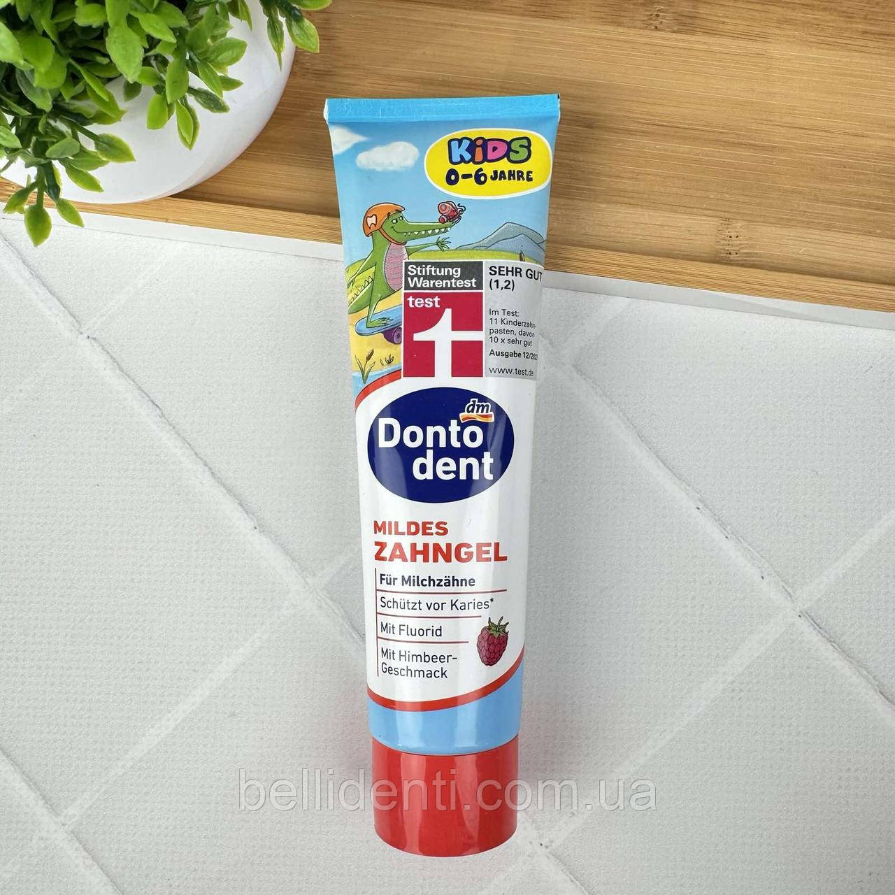 Дитяча зубна паста Dontodent Kids до 6 років (фтор 1000 ppm), 100 мл